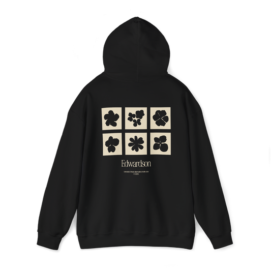 FLORAL HOODIE - BLACK